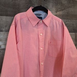 Youth Nautica gingham button down, YM 10-12